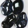 American Specialty Glass 1/2 Inch To 1 Inch Black Licorice Iridescent Jelly Bean Fire Glass - 10 Pounds -BBQDIRECT Sales jblackim 10