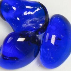 American Specialty Glass 1/2 Inch To 1 Inch Blueberry Jelly Bean Fire Glass - 10 Pounds