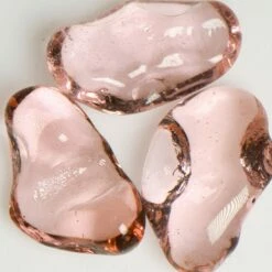 American Specialty Glass 1/2 Inch To 1 Inch Cotton Candy Jelly Bean Fire Glass - 10 Pounds