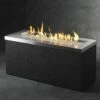 The Outdoor Greatroom Stainless Linear Key Largo Gas Fire Pit Table - KL-1242-SS -BBQDIRECT Sales key largo stainless steel 0 1