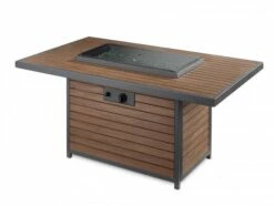 The Outdoor GreatRoom Company Kenwood Gas Fire Pit Table - KW-1224-19-K -BBQDIRECT Sales kw 1224 kburner cover