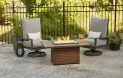 The Outdoor GreatRoom Company Kenwood Gas Fire Pit Table - KW-1224-19-K -BBQDIRECT Sales kw 1224 kglassguardjpg