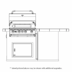 Bull BBQ Island - Little Q -BBQDIRECT Sales little q dims front 1