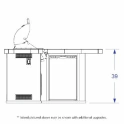 Bull BBQ Island - Little Q -BBQDIRECT Sales little q dims left 1