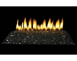 Empire Carol Rose Loft Series 30 Inch Outdoor Gas Fireplace Burner - OLI30 -BBQDIRECT Sales loft burner black glass 1