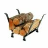 Enclume Basket Fireplace Log Rack Hammered Steel Finish - LR13 HS -BBQDIRECT Sales lr13 hs