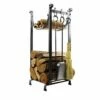 Enclume Sling Log Rack With Bar And Tools Hammered Steel Finish - LR2T HS 2 Enclume Sling Log Rack With Bar And Tools Hammered Steel Finish - LR2T HS -BBQDIRECT Sales lr2t hs