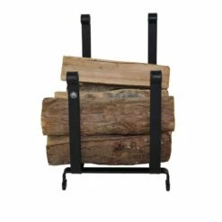 Enclume Indoor Outdoor Hearth Fireplace Log Rack Black FInish - LR7 BKT