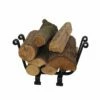 Enclume Premier Indoor Outdoor Basket Fireplace Log Rack Black FInish - LR9 BKT -BBQDIRECT Sales lr9 bkt