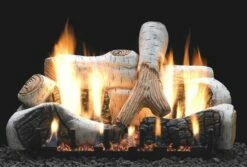 Empire Vent-Free Birch Ceramic Fiber Log Set 30 Inch