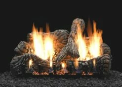 Empire Vent-Free Charred Oak Ceramic Fiber Log Set 24 Inch