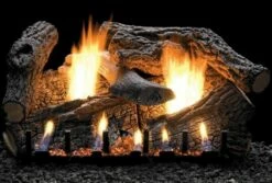 Empire Vent-Free Super Charred Oak Ceramic Fiber Log Set 24 Inch
