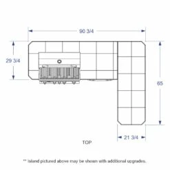 Bull Luxury Q BBQ Island -BBQDIRECT Sales luxury q dims top