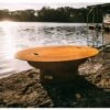 Fire Pit Art 54 Inch Wood Fire Pit - Magnum With Lid -BBQDIRECT Sales mag lid