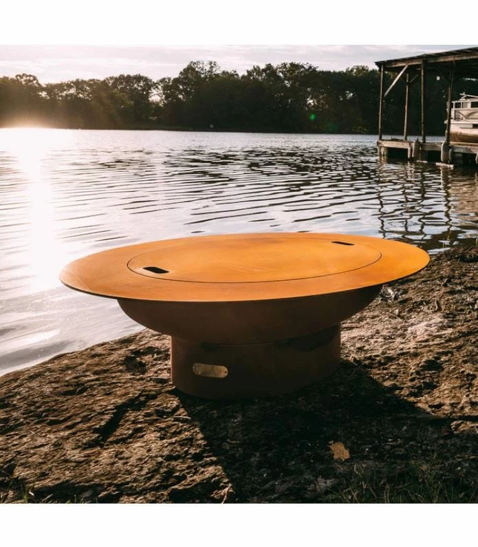 Fire Pit Art 54 Inch Wood Fire Pit - Magnum With Lid 3 Fire Pit Art 54 Inch Wood Fire Pit - Magnum With Lid