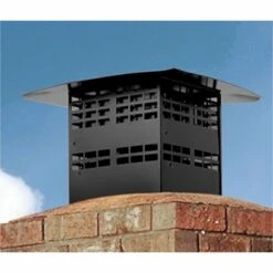 Majestic Direct Vent Insert Vent Kit With Flex And Deluxe Black Cap - LINKSQB-DV4-30