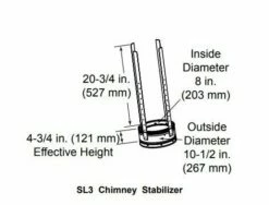 Majestic SL300 Series Chimney Pipe Components -BBQDIRECT Sales majestic sl3 chimney stabilizer