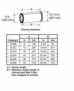 Majestic SL300 Series Chimney Pipe Components -BBQDIRECT Sales majestic sl300 pipe 2