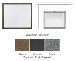 Majestic Marquis II Gas Direct Vent Fireplace - 42" -BBQDIRECT Sales marquis firescreen front 3