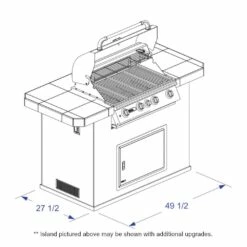 Bull Master Q BBQ Island -BBQDIRECT Sales master q angle