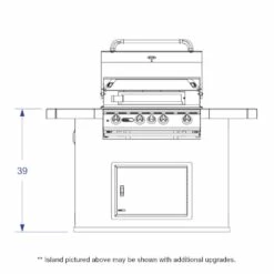 Bull Master Q BBQ Island -BBQDIRECT Sales master q front