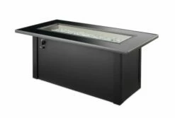 The Outdoor Greatroom Monte Carlo Linear Gas Fire Pit Table - MCR-1242-BLK-K -BBQDIRECT Sales mcr 1242 blk kno flame