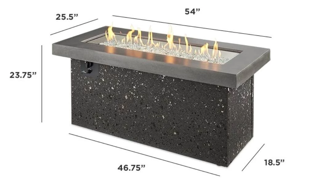 The Outdoor Greatroom Key Largo Gray Gas Fire Pit Table - KL-1242-MM 6 The Outdoor Greatroom Key Largo Gray Gas Fire Pit Table - KL-1242-MM - Image 4