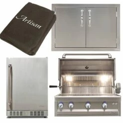 Artisan 3-Piece 42-Inch Built-In Gas Outdoor Kitchen Package W/ Optional Refrigerator -BBQDIRECT Sales microsoftteams image 6 1