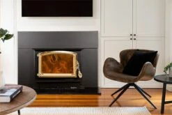 Buck Stove Model 74 Wood Insert With Blower - Heats Up To 2600 Square Feet -BBQDIRECT Sales model 74 insert lifestyle