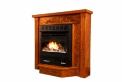 Buck Stove Model 1110 Ventless Gas Fireplace With Blower - 22-Inch -BBQDIRECT Sales model1127 deluxemantle left 1