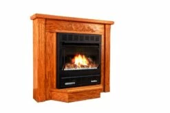 Buck Stove Model 1110 Ventless Gas Fireplace With Blower - 22-Inch -BBQDIRECT Sales model1127 deluxemantle right 1