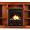 Buck Stove Model 1127 Ventless Gas Fireplace With Prestige Bookcase Mantel - 50-Inch -BBQDIRECT Sales model1127 prestiegemantle center