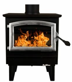 Buck Stove Model 21 Wood Stove With Blower - Heats Up To 1800 Square Feet -BBQDIRECT Sales model21 pewterdoor center
