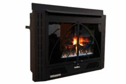 Buck Stove 32-Inch Ventless Gas Fireplace With Blower - 34 Contemporary -BBQDIRECT Sales model34 contemp right 1