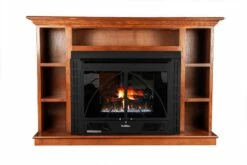 Buck Stove 32-Inch Ventless Gas Fireplace With Blower - 34 Contemporary