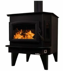 Buck Stove Model 81 Wood Stove With Blower - Heats Up To 2700 Square Feet 10 Buck Stove Model 81 Wood Stove With Blower - Heats Up To 2700 Square Feet -BBQDIRECT Sales model81 blackdoor newlegs left