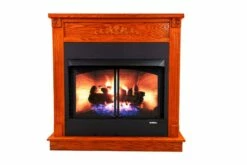 Buck Stove Model 36-Inch Ventless Gas Fireplace - Propane Gas - 36ZCBBXL-OLP - Open Box -BBQDIRECT Sales modelzcbb xl mantle center