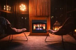 Buck Stove Model 36-Inch Ventless Gas Fireplace - Propane Gas - 36ZCBBXL-OLP - Open Box -BBQDIRECT Sales modelzcbb xl mantle inuse