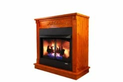 Buck Stove Model 36-Inch Ventless Gas Fireplace - Natural Gas - 36ZCBBXL-ONAT - Open Box -BBQDIRECT Sales modelzcbb xl mantle left 5