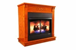 Buck Stove Model 36-Inch Ventless Gas Fireplace - Natural Gas - 36ZCBBXL-ONAT - Open Box -BBQDIRECT Sales modelzcbb xl mantle right 5
