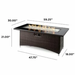 The Outdoor Greatroom Balsam Montego 59-Inch Linear Gas Fire Pit Table- MG-1242-BLSM-K 16 The Outdoor Greatroom Balsam Montego 59-Inch Linear Gas Fire Pit Table- MG-1242-BLSM-K -BBQDIRECT Sales montego updated dimension image
