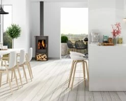 Nectre N65 Contemporary Wood Burning Stove By Vermont Bun Baker - Up To 2150 Square Feet -BBQDIRECT Sales n65 lifestyle 3