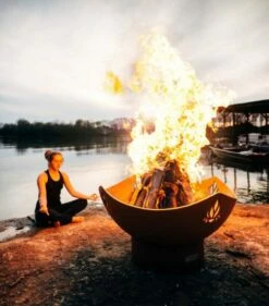Fire Pit Art 36 Inch Wood Fire Pit - Namaste -BBQDIRECT Sales nam