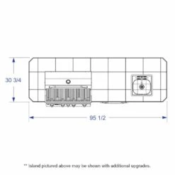 Bull Outdoor Kitchen BBQ Island -BBQDIRECT Sales odk dims top