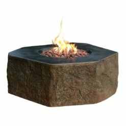 Elementi Columbia Hexagon Concrete Fire Table - OFG105