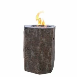Modeno Basalt, Hexagon Concrete Fire Pit Column -BBQDIRECT Sales ofg601