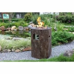 Modeno Basalt, Hexagon Concrete Fire Pit Column -BBQDIRECT Sales ofg601 2