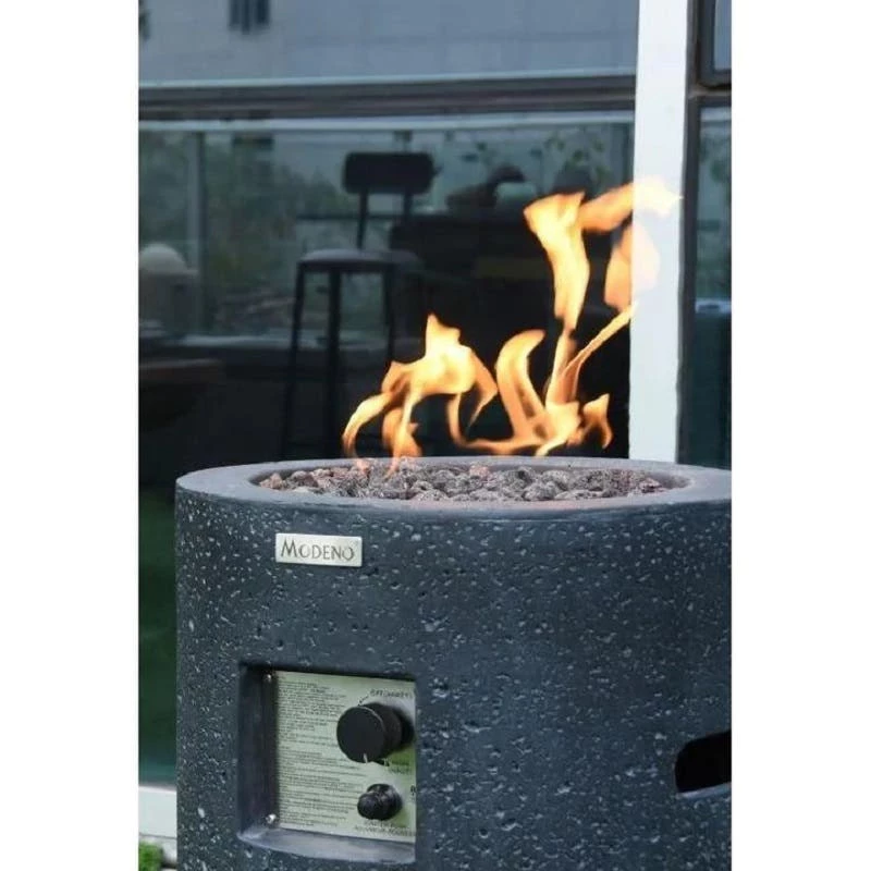 Modeno Lava Tube, Round Concrete Fire Column 4 Modeno Lava Tube, Round Concrete Fire Column - Image 2