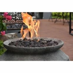 Modeno Pompeii, Oval Concrete Fire Pot -BBQDIRECT Sales ofg609 3
