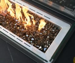 Elementi Plus Valencia Rectangular Marble Fire Pit Table - OFP102BB -BBQDIRECT Sales ofp102bb 3